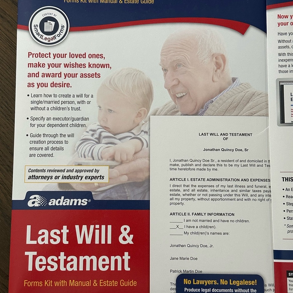 Adams Red and White Estate Planning Essentials